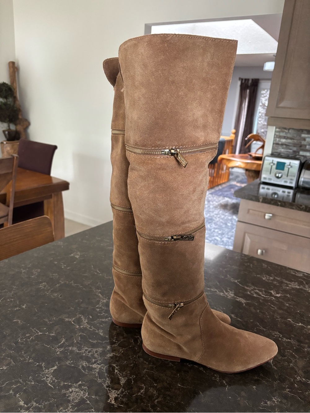 Michael Kors Suede Multi Wear Over-the-Knee Boots